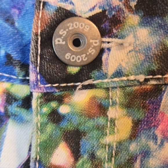 PSNY Jeans Tie Dye Skinny Jeans Size 14R NWOT! RETRO. Y2K. HIPPIE  PARTY - Picture 3 of 7